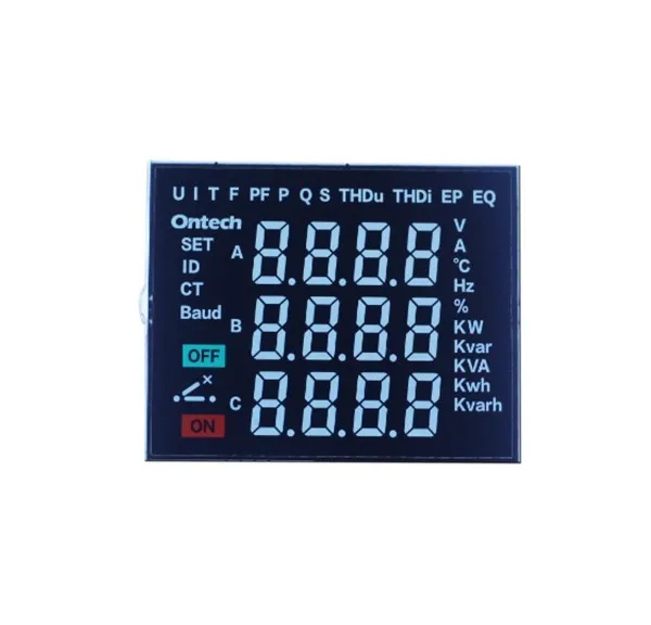 VA digital lcd display for smart electric energy meter