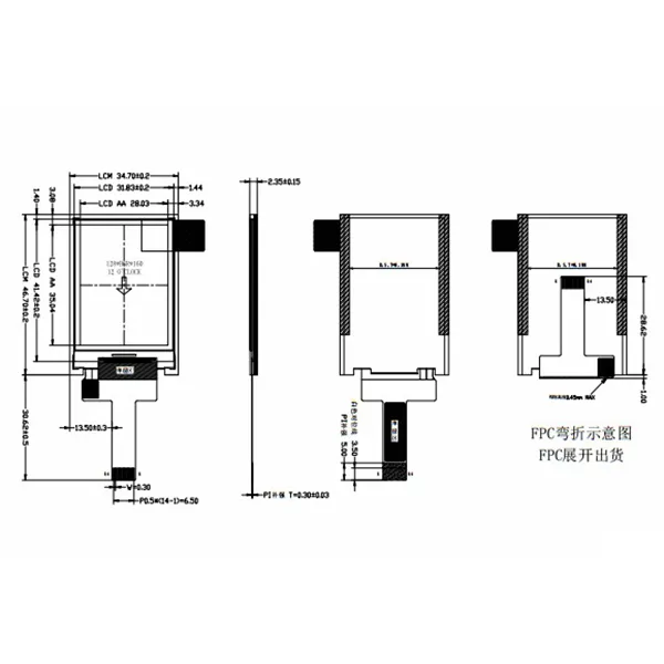 TFT 1,77 palca St7735